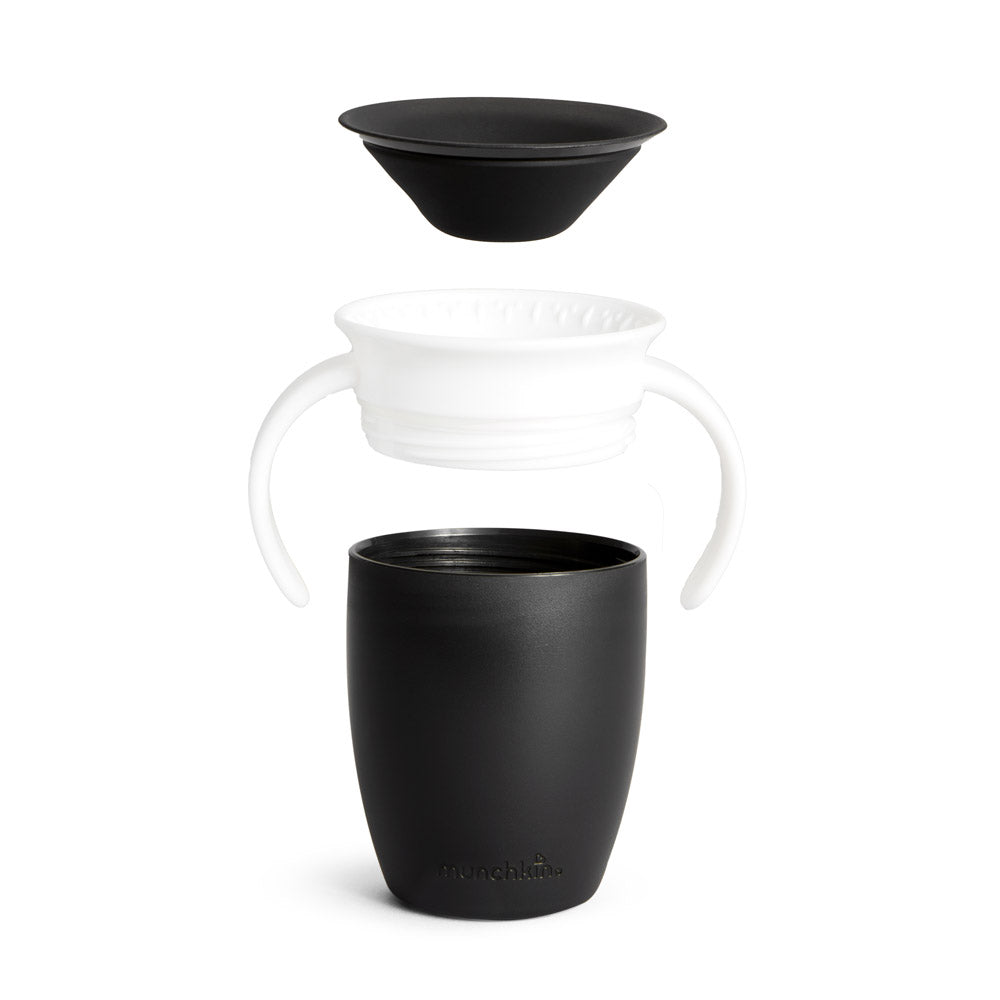 Miracle® 360° Black & White Trainer Cup, 7oz, 2pk